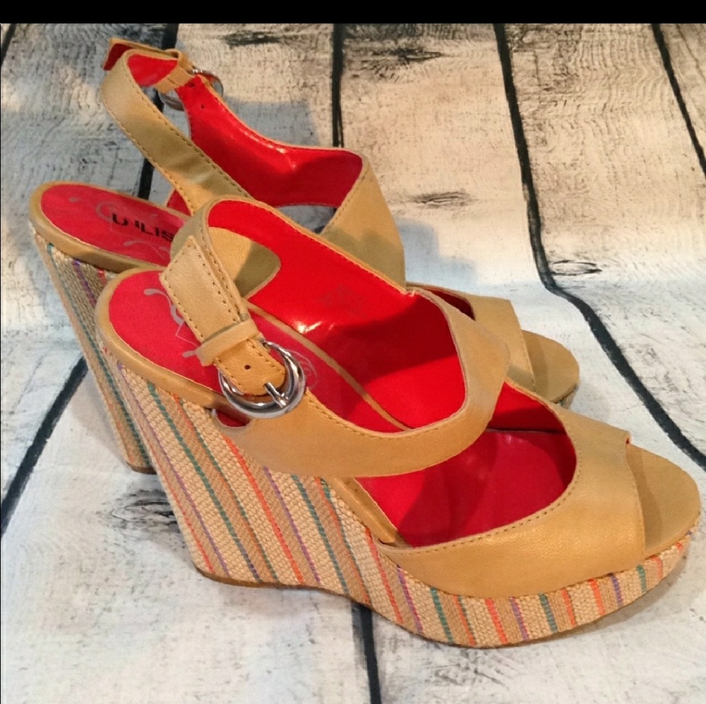 Kenneth Cole Sol Sistas Designer Wedge Heels